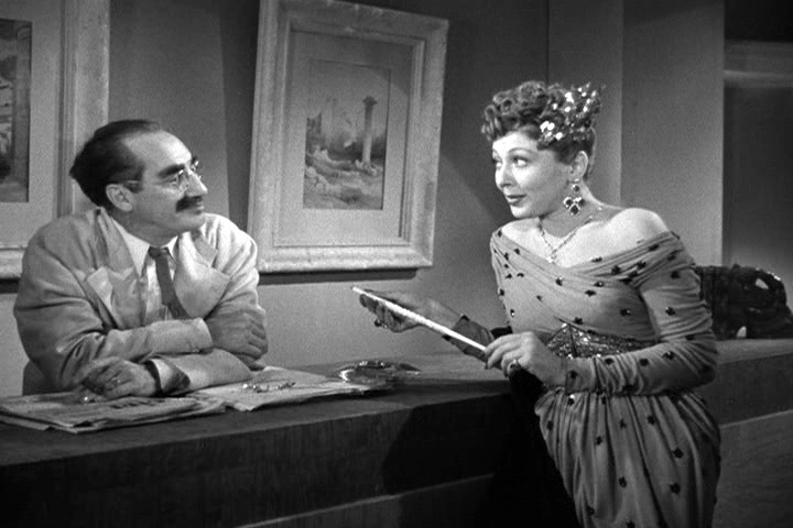 Groucho Marx and Lisette Verea in A Night in Casablanca