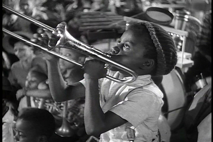 child playing trombone