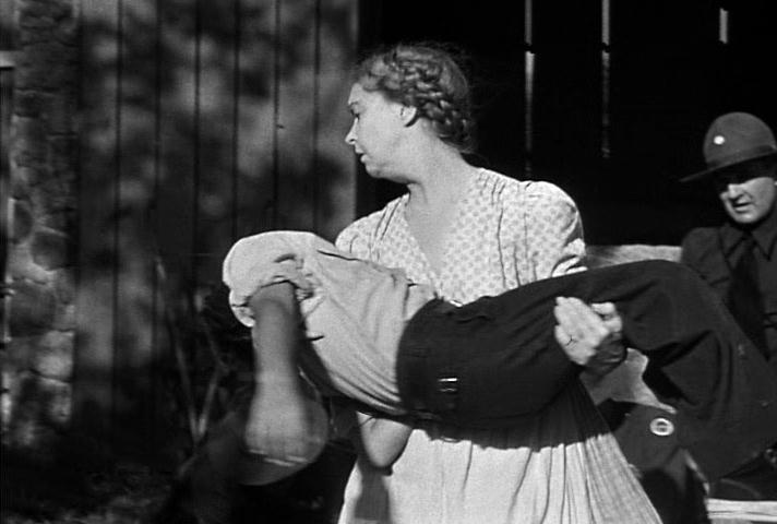 Billy Chapin and Lillian Gish in Night of the Hunter