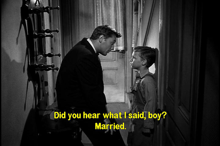 Robert Mitchum and Billy Chapin
