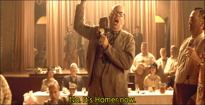 Charles Durning as Homer Stokes in O Brother, Where Art Thou?