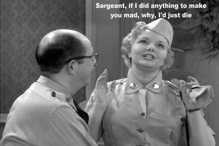 Elizabeth Fraser as Bilko's soon-to-be girlfriend Sgt. Hogan