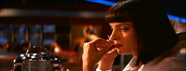 Uma Thurman as Mia Wallace in Pulp Fiction