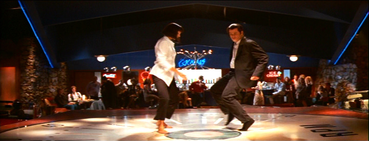 John Travolta and Uma Thurman dance contest