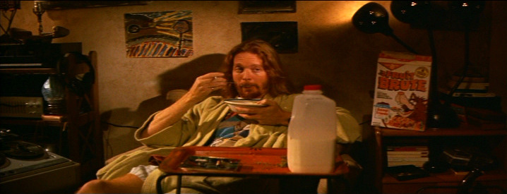 Eric Stoltz as Lance after closing eating a bowl of Fruit Brute