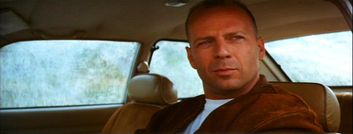 Bruce Willis is a handsome man Butch is just having a zipadeedodah day
