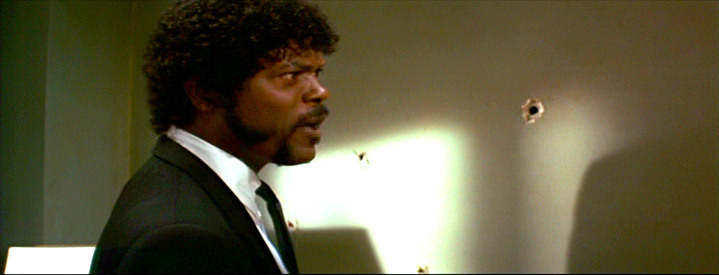 Jules Winnfield recognizing the miracle in Brett's apartment - Pulp Fiction