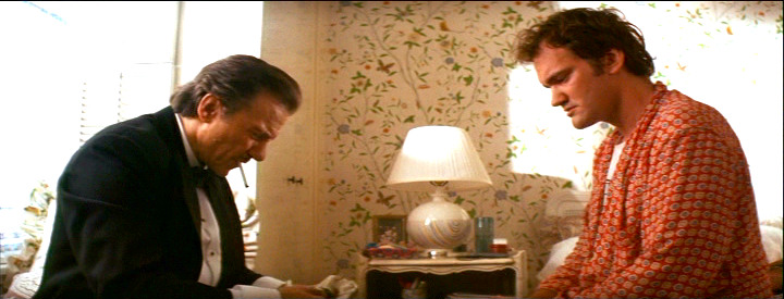 Jimmie and Winston Wolf in Pulp Fiction