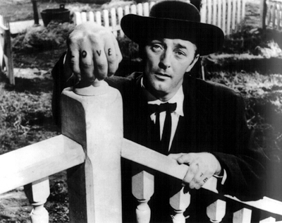 L-O-V-E - Robert Mitchum in Night of the Hunter