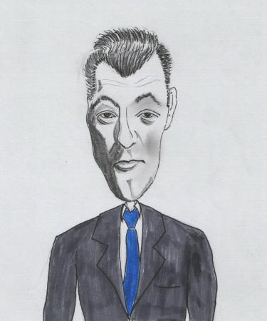 Robert Mitchum cartoon