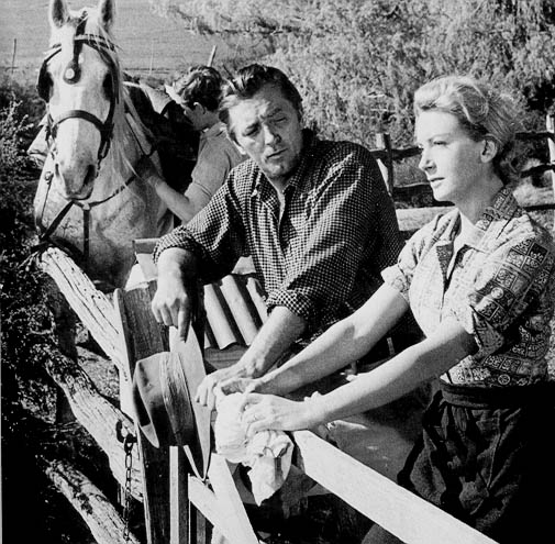 Deborah Kerr and Robert Mitchum in The Sundowners