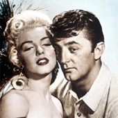 Marilyn Monroe with Robert Mitchum