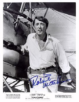 Robert Mitchum autograph