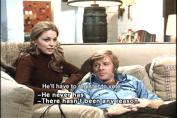 Karen Carlson and Robert Redford, 1972 image