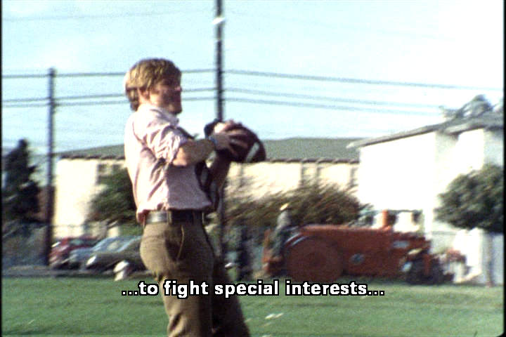 Robert Redford playing football
