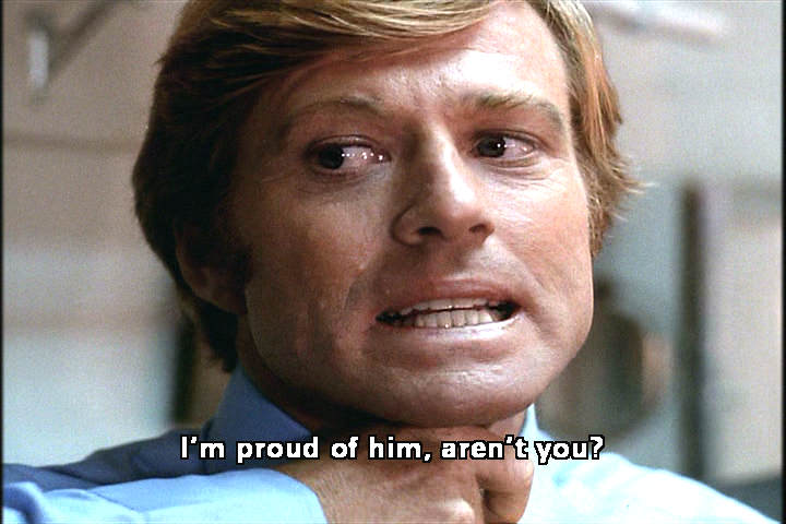 Robert Redford choking