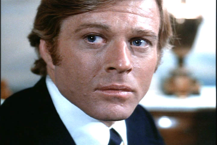 closeup of young Robert Redford