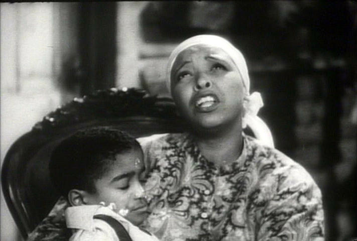 Ethel Waters looks heavenward