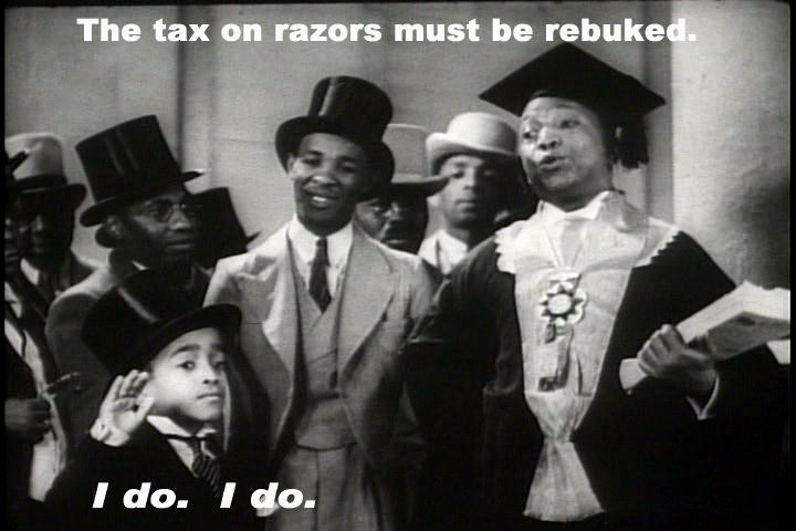 the tax on razors must be rebuked