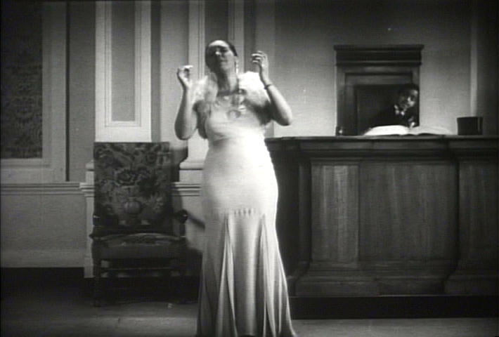 Ethel Waters singing for the senate