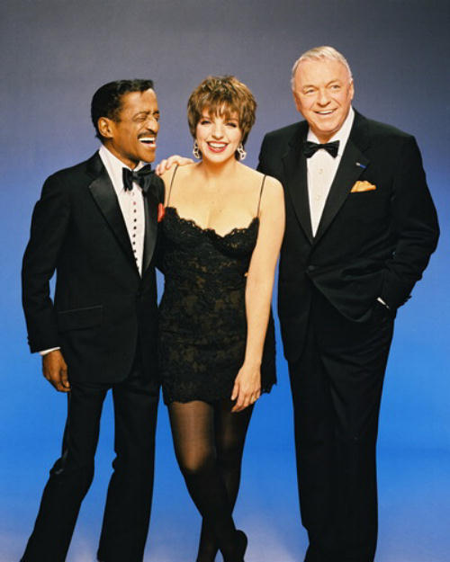 Sammy Davis Jr, Liza Minelli, and Frank Sinatra