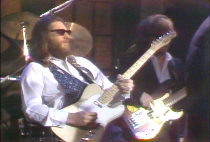 Steve Cropper getting down on stage, 1978 image