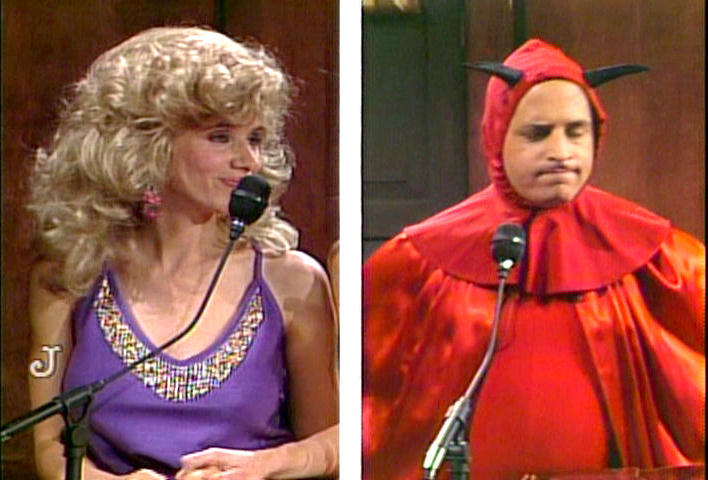 Rosanna Arquette and Jon Lovitz