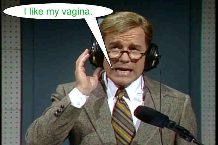 Phil Hartman as Charlton Heston reading The Vagina Monologues