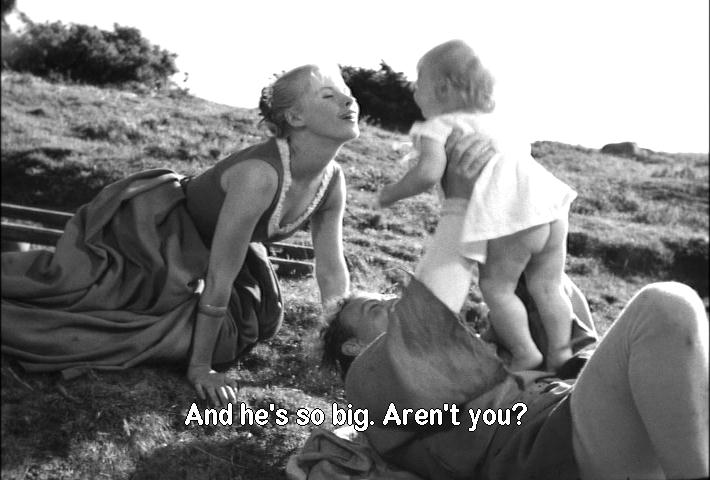 Bibi Andersson, Nils Poppe and Tommy Karlsson