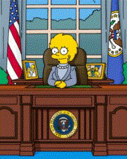 Lisa Simpson, the first woman president