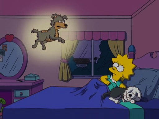 Lisa Simpson is haunted by the image of a dog she didn't take from the pound