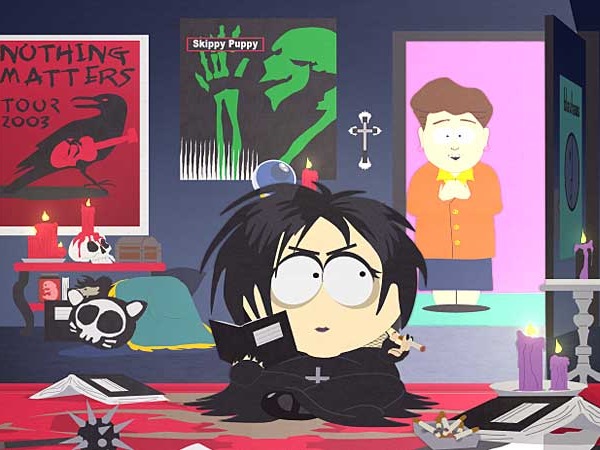 South Park morose goth kid