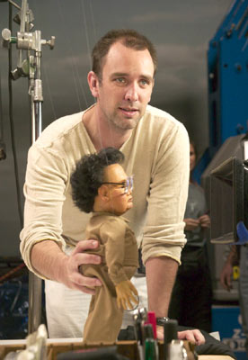 Trey Parker and Kim Jung Il doll
