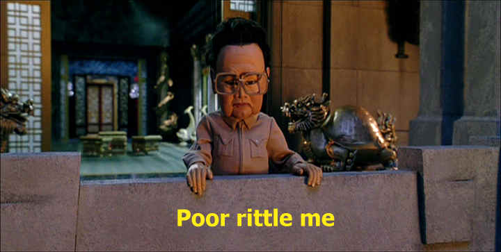 Team America  Kim Jong Il image, poor little me "poor rittle me"