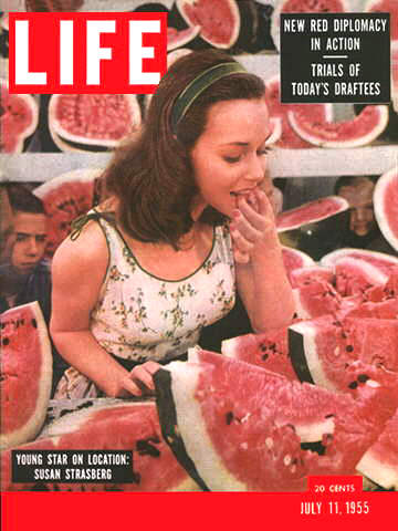 Susan Strasberg on the cover of a 1955 Life magazine