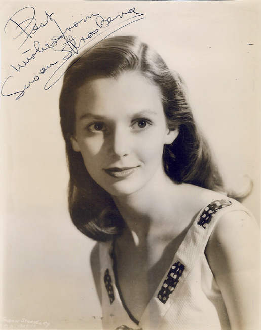 autographed Susan Strasberg black and white photo