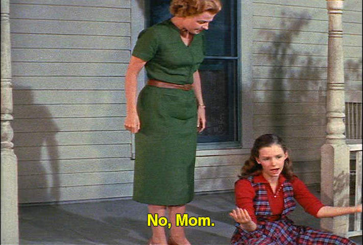 Flo Owens and Susan Strasberg in Picnic, 1955