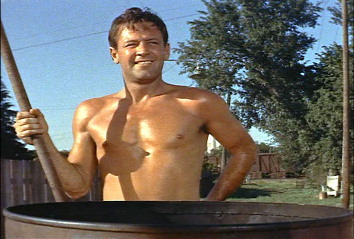 studly shirtless William Holden