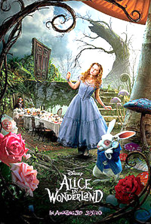 Tim Burton Alice in Wonderland poster