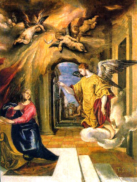 The Annunciation by El Greco 1570-1575 Museo del Prado, Madrid
