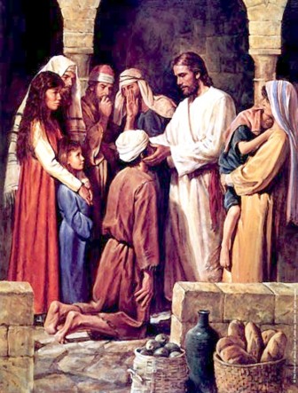 painting of Jesus the healer