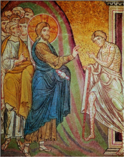 Jesus heals the leper dans Pape Benoit healing-jesus-235