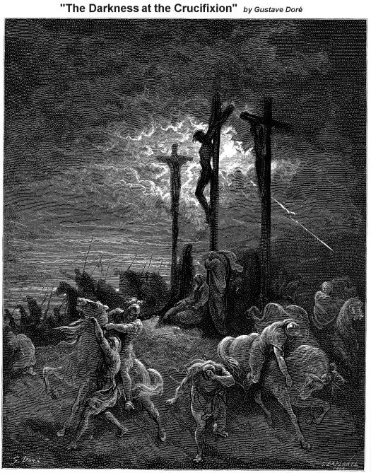 Gustave Dore painting "The Darkness at the Crucifixion"
