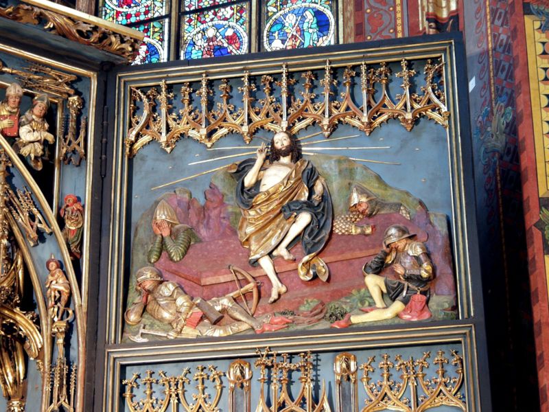 Ressurection of Jesus Christ - fresco by Robert Breuer