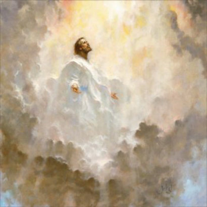 Jesus in the clouds