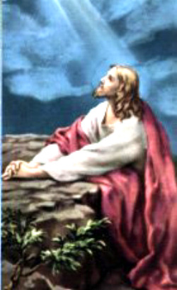 Jesus praying