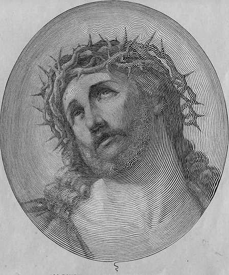 one line drawing of Jesus