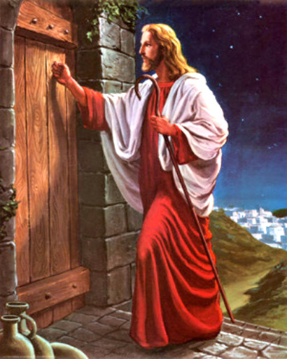 Jesus Christ knocking at the door