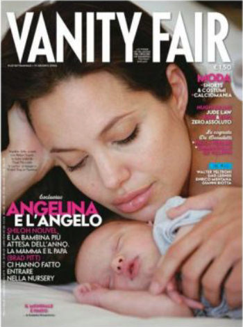 Angelina Jolie on the cover of Vanity Fair