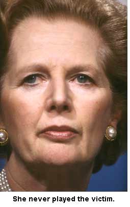 non-victim Margaret Thatcher